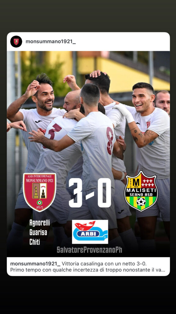 Monsummano – Maliseti 3-0