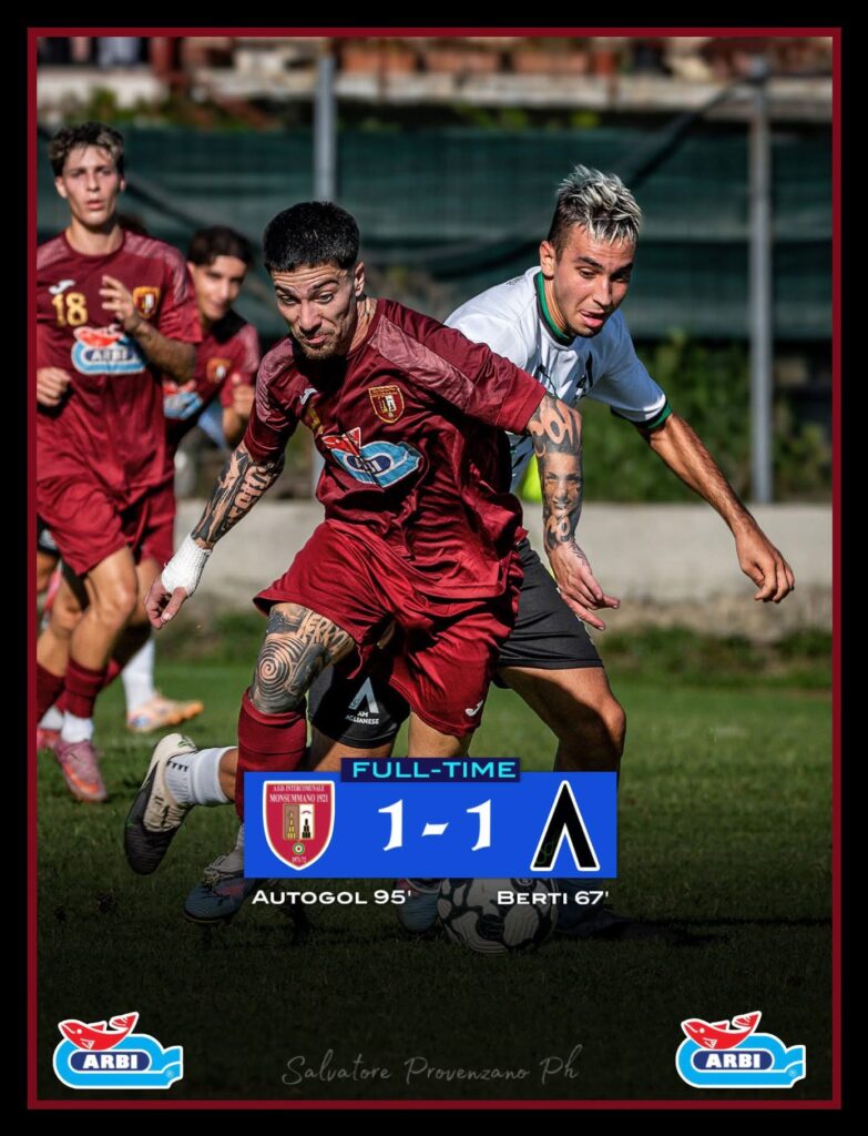 Monsummano – Aglianese 1-1